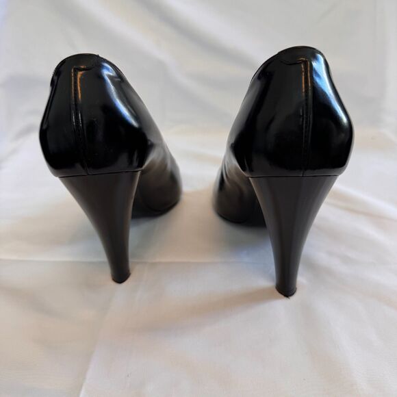 Marc Jacobs Women's Black Peep-Toe Heels Size 38.5 / US 8 - Picture 7 of 9